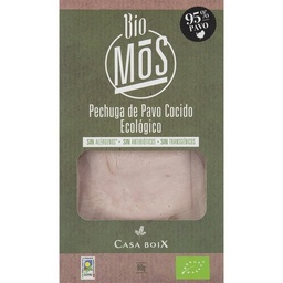 PECHUGA PAVO COCIDA ECOLÓGICO 80G BIO MOS