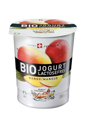 [13053] YOGUR SIN LACTOSA MANGO 200G BIEDERMAN