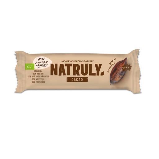 [28012] BARRITA DE CACAO BIO 40G NATRULY