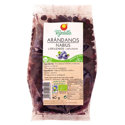 [7488] ARÁNDANOS LIOFILIZADOS 40G VEGETALIA