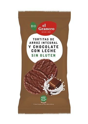 [1606] TORTITAS DE ARROZ Y CHOCOLATE LECHE 100G GRANERO