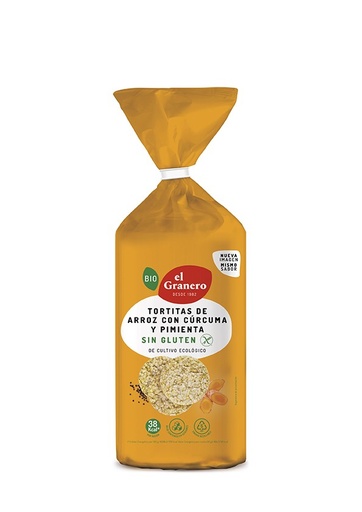 [17253] TORTITAS ARROZ Y CURCUMA 115G  EL GRANERO