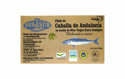 [20435] CABALLA ACEITE OLIVA VIRGEN EXTRA LATA BIO 120G PESASUR