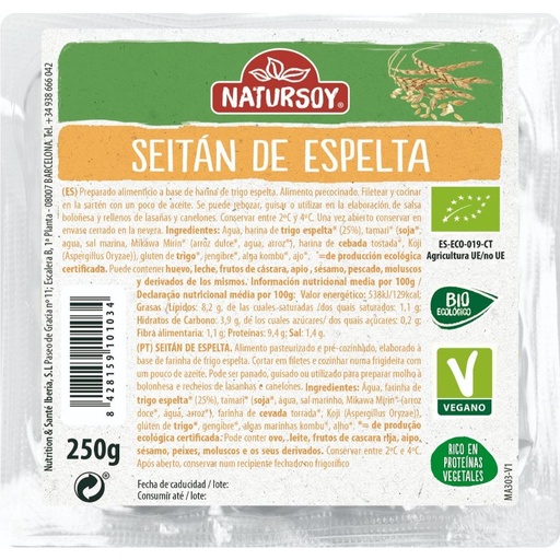 [2081] SEITÁN ESPELTA 250G NATURSOY