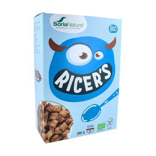 [13452] ALMOHADILLAS CEREALES ARROZ CHOCO SIN GLUTEN 375G SORIA NAT