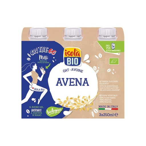 [30183] BEBIDA DE AVENA 3x250 ML ISOLA BIO