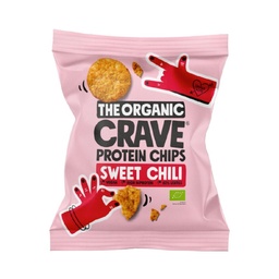 CHIPS PROTEICOS DE LENTEJAS SWEET CHILI 30G THE ORGANIC CRAVE