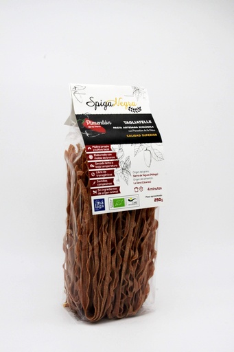 [30204] TAGLIATELLE PIMENTÓN 400G SPIGA NEGRA