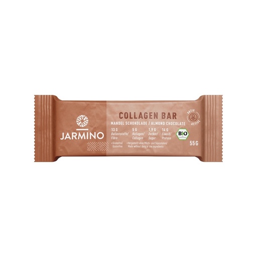 [30144] BARRITA DE COLÁGENO Y PROTEICA DE ALMENDRA Y CACAO 55G JARMINO
