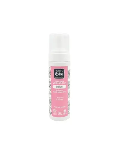 [30402] ESPUMA LIMPIADORA ROSA SUAVE Y CALÉNDULA 200ML NATURABIO