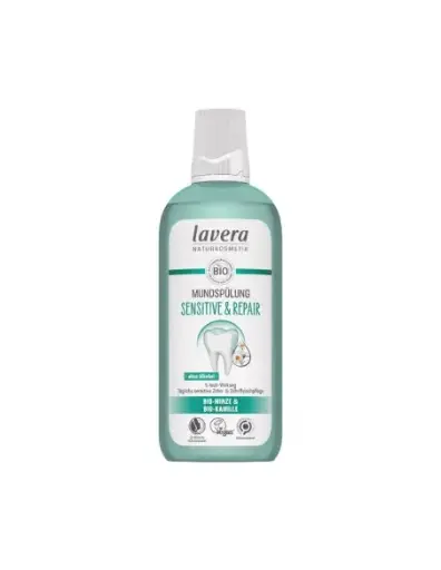 [30399] ENJUAGUE BUCAL SENSIBLE Y REPARADOR CON FLÚOR 400ML LAVERA