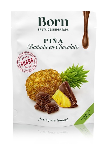 [30405] PIÑA DESHIDRATADA CON CHOCOLATE 40G BORN