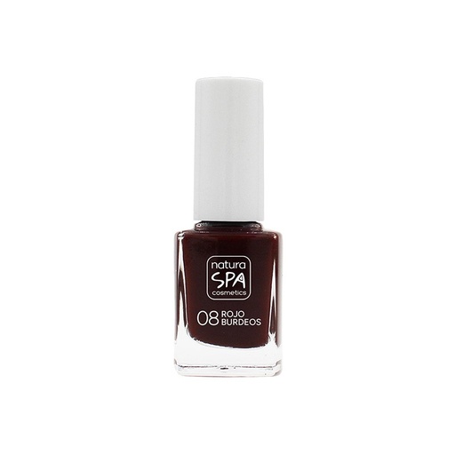 [30314] ESMALTE UÑAS 08 ROJO BURDEOS NATURASPA
