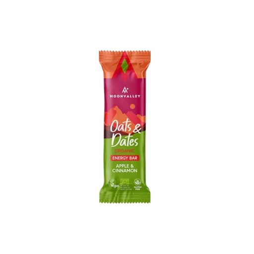 [30585] BARRITA ENERGETICA MANZANA Y CANELA 50G MOONVALLEY 