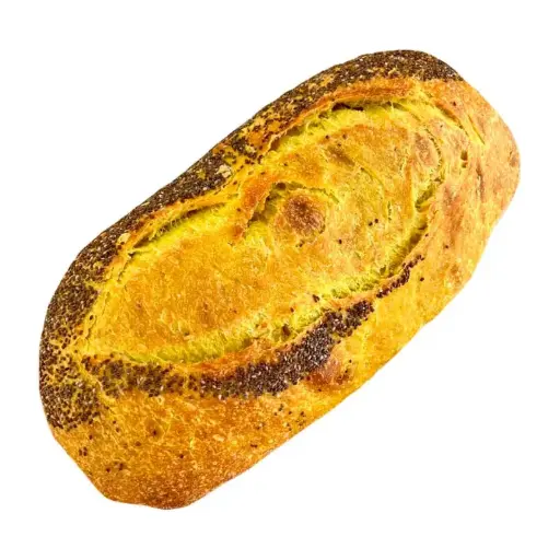 [30637] PAN OVAL ESPELTA CÚRCUMA Y CHÍA 500G ECOHORNO