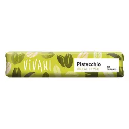 CHOCOLATINA CON LECHE Y PISTACHO DUBAY STYLE 40G VIVANI