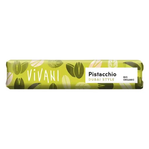 [30723] CHOCOLATINA CON LECHE Y PISTACHO DUBAY STYLE 40G VIVANI