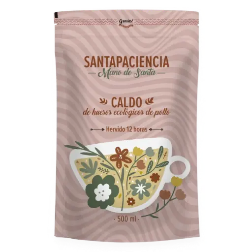 [30748] CALDO DE HUESO DE POLLO 500ML SANTA PACIENCIA