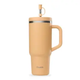 TRAVEL CUP CON ASA Y PAJITA ALBARICOQUE 900ML QWETCH