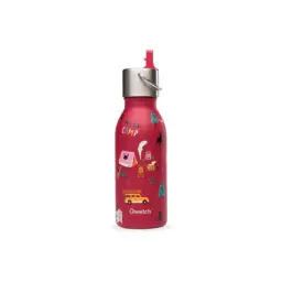 BOTELLA ISOTÉRMICA KIDS CON BIBERON YOSEMITE GRANATE 350ML QWETCH