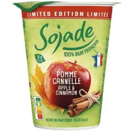 POSTRE DE SOJA MANZANA Y CANELA 400G - SOJADE