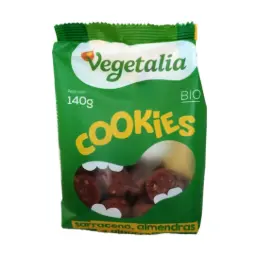 COOKIES SARRACENO, ALGABORRA Y ALMENDRA CON AGAVE 140G VEGETALIA