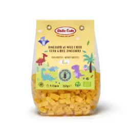 PASTA DINOSAURIOS DE ARROZ Y MAÍZ SIN GLUTEN 250G DALLA COSTA