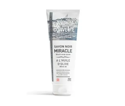 [31033] JABÓN NEGRO MILAGROSO ACEITE DE OLIVA 250ML LA CORVETTE
