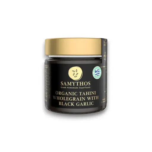 [31116] TAHINI INTEGRAL CON AJO NEGRO 200G SAMYTHOS