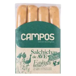 SALCHICHA FRANCKFURT DE AVE Y QUESO 250G CAMPOS
