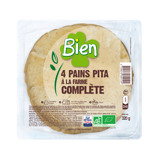 [31138] PAN DE PITA INTEGRAL 320G ECO BIEN