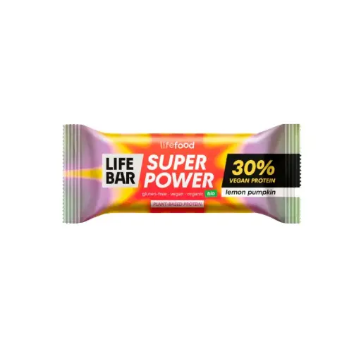 [31155] BARRITA SUPER PROTEICA DE CALABAZA Y LIMÓN 40G LIFEBAR