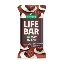 BARRITA DE CHOCOLATE NEGRO Y AVELLANAS 40G LIFEBAR