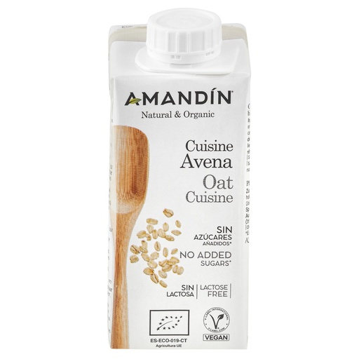 [31203] CREMA COCINA CUISINE AVENA 200ML AMANDIN