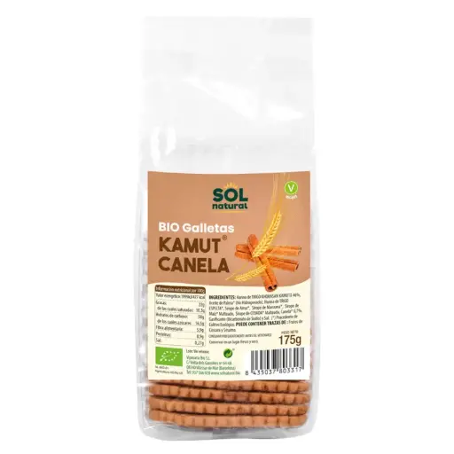 [31216] GALLETAS DE KAMUT CON CANELA 175G SOL NATURAL