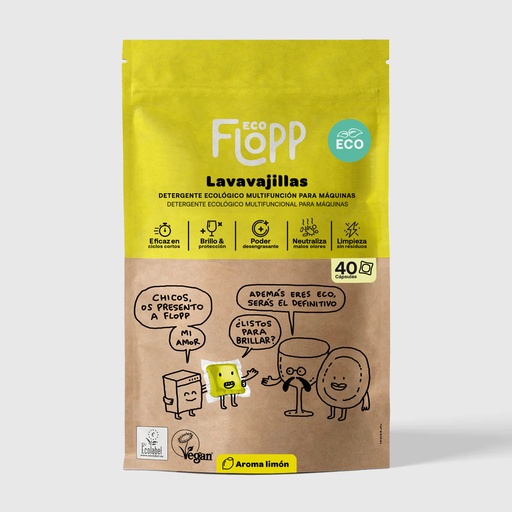 [31222] GEL PARA LAVAVAJILLAS 40 CAPS FLOPP