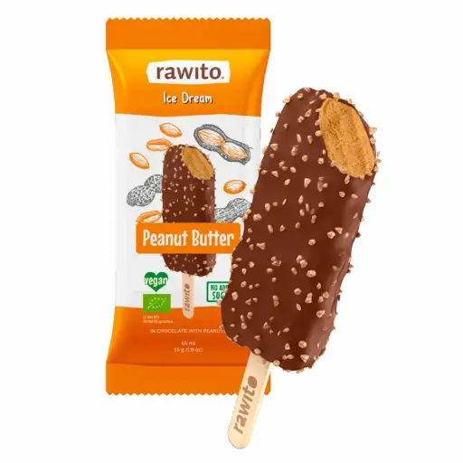 [31261] HELADO VEGANO DE CREMA DE CACAHUETE SALADA 55G RAWITO