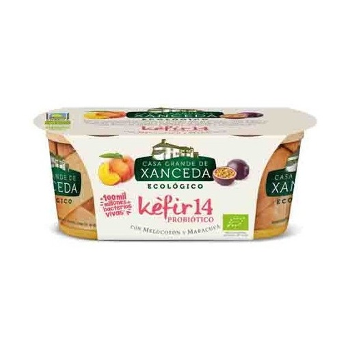 [31275] KÉFIR CON MELOCOTON Y MARACUYA 2X125ML CASA XANCEDA