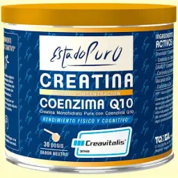 CREATINA MONOHIDRATO PURA CON COENZIMA Q10 105G ESTADO PURO