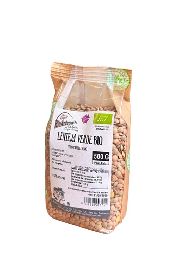 [31375] LENTEJA VERDE 500G BIOARTESA