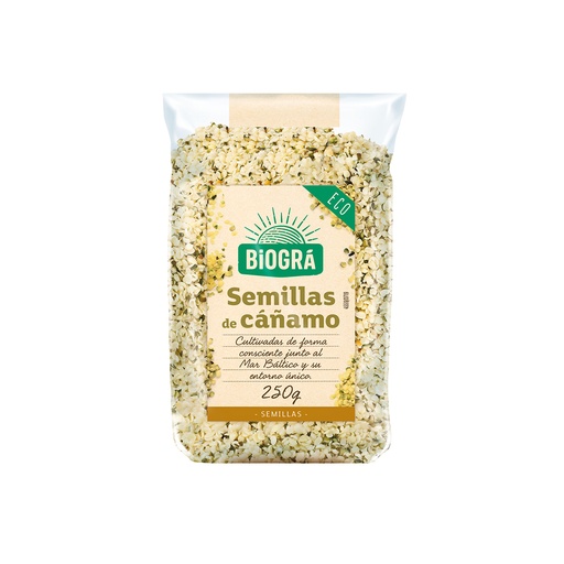 [31439] SEMILLAS DE CAÑAMO PELADAS 250G BIOGRA