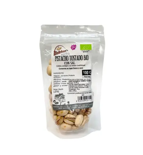 [31457] PISTACHOS TOSTADOS CON SAL 100G BIOARTESA