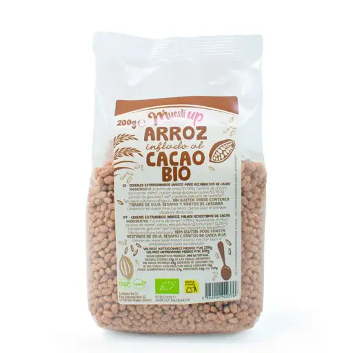 [31524] ARROZ INFLADO CON CACAO 200G - THE MUESLI UP