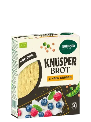 [31560] PAN CRUJIENTE DE LENTEJA Y GUISANTE 100G - NATURATA 
