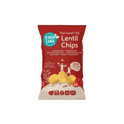 [31610] CHIPS DE LENTEJAS THAI CON CHILE DULCE 75G - TERRASANA