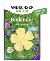 QUESO BIOLANDER LONCHAS 48% MATERIA GRASA 150G - ANDECHSER