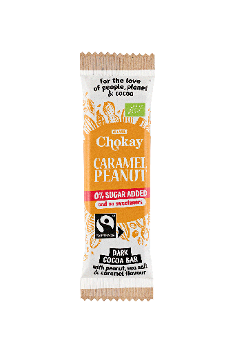 [31707] CHOCOLATE SIN AZUCAR DE CARAMELO Y NUECES 30G - CHOKAY