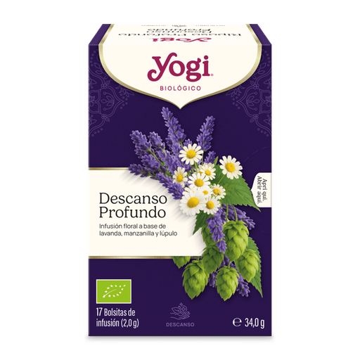 [31733] INFUSION DESCANSO PROFUNDO DE LAVANDA, MANZANILLA Y LUPULO 34G - YOGI TEA