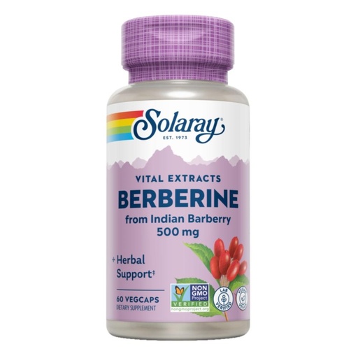 [16654] SUPER BERBERINE 60 CAPSULAS 500MG SOLARAY