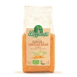 COUS COUS LENTEJA ROJA 400G LAZZARETTI